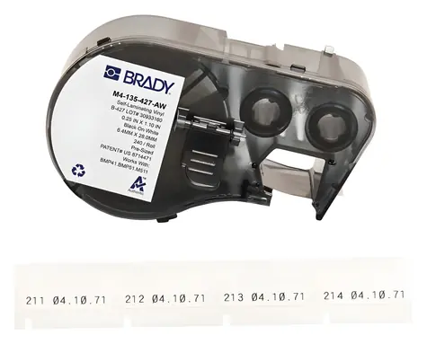Brady Etikety pro M410/BMP41/M510/BMP51/BMP53/M511 (M4-135-427-AW) / Etikety / Samolepicí