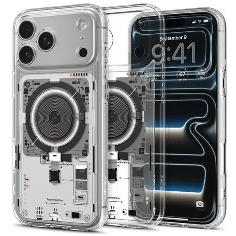 Spigen Ultra Hybrid MagSafe Neo One / Ochranný kryt / Apple iPhone 18 Pro/17 Pro / MagSafe / Průhledný