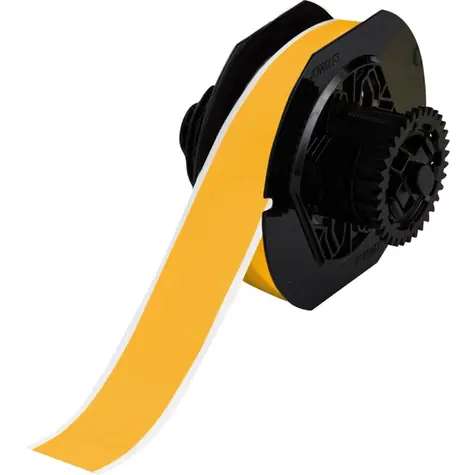 Brady B-7569 kontinuální vinylová páska žlutá / Páska do tiskárny štítků / 29 mm x 30 m / permanentní lepidlo