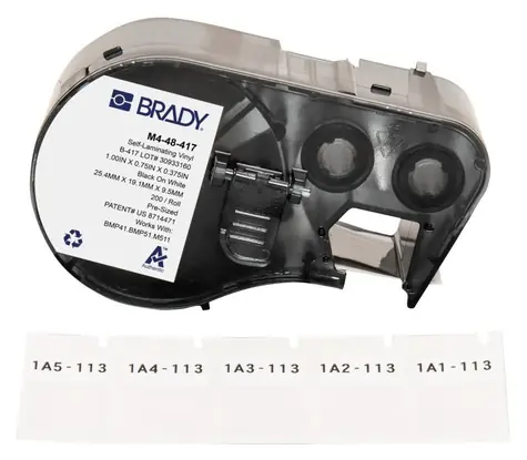 Brady Samolaminovací vinylové štítky s vysokou přilnavostí / Štítky do tiskárny / 19,05 x 25,4 mm / bílé / 200 ks
