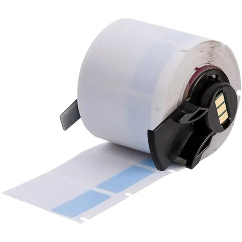 Brady samolaminující vinylové štítky pro M610 / Štítky do tiskárny / modro-průhledné / 3,99-8,1 mm / 250 ks