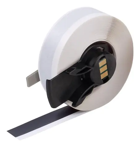 Brady univerzální vinylové štítky černé / Štítky do tiskárny / Vinyl / 12,7 mm / lesklé / odolné povětrnosti