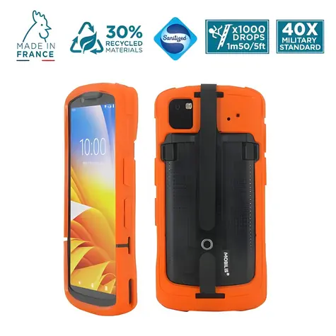 Mobilis PROTECH ochranné pouzdro pro Zebra TC53/TC58 oranžové / Ochranné pouzdro / S poutkem na ruku