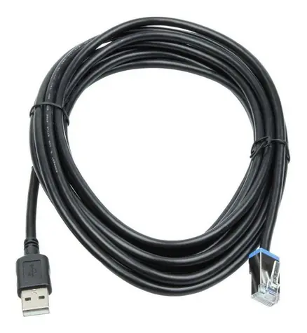 Datalogic USB kabel pro QuickScan 2500 / Kabel / USB-A – RJ-45 / 4,57 m / černý