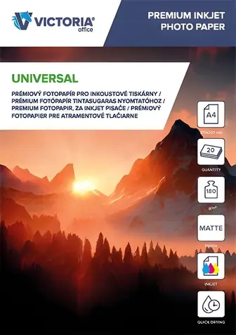 Victoria Paper Universal / Fotografický papír / Matný / A4 / 180 g/m2