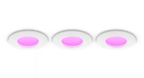 Hue LED Slim vestavné svítidlo S, White and Color Ambiance, 3 ks, bílá