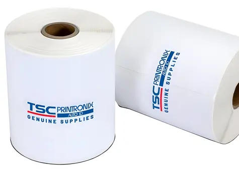 TSC Etiketa TT 102 x 102 mm / Etiketa do tiskárny štítků / jádro 25 mm / nepotažené / trvalé lepidlo / 18 rolí