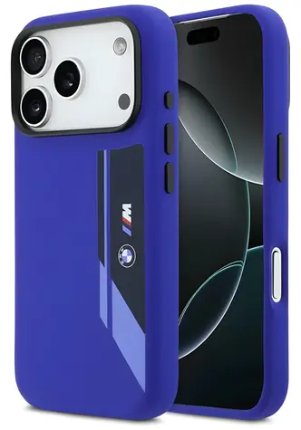 BMW M Silicon Vertical Logo MagSafe tmavě modrá / Zadní kryt / MagSafe / iPhone 17 Pro