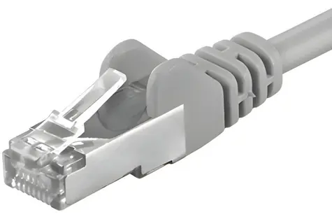 PremiumCord SFTP CAT6A 20m šedá / Patch kabel / RJ45-RJ45 / LSOH / AWG 26/7
