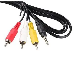 Zircon AV kabel pro přijímače Kaon, Zircon AIR, TESLA / Kabel / CINCH (RCA)