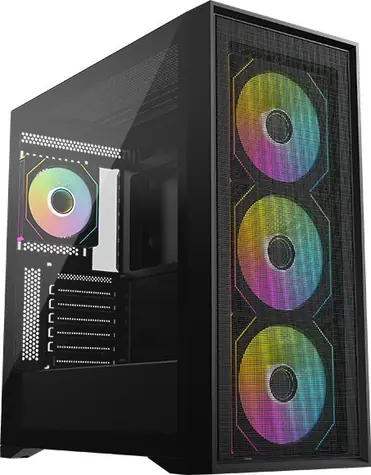 KRUX Vox / PC skříň / ATX / tvrzené sklo / chlazení 360 mm / 4x ARGB ventilátor / USB-C