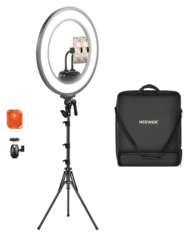 Neewer RL45B / LED kruhové světlo / 45 W / 18” / 2900-7000K / CRI 97+ / stativ