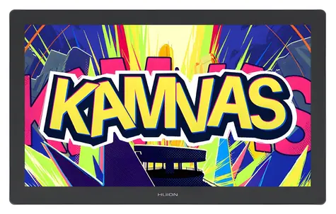 Huion Kamvas 22 GEN 3 GS2203 šedá / Grafický tablet / 475 x 267 mm / 5080 LPI / 16384 úrovní tlaku / HDMI/USB-C
