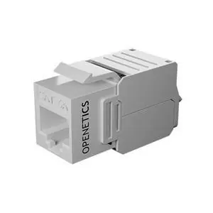 ITS Keystone Jack RJ45 CAT6A bílá / Keystone konektor / UTP / Nestíněný / Samozařezávací