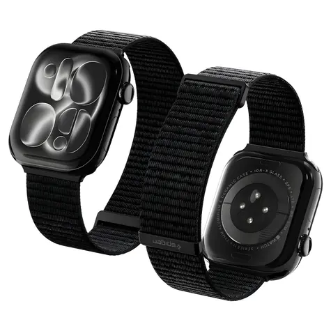 Spigen WBF01 černá / Řemínek / Apple Watch 44/45/46/49 mm