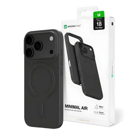 AmazingThing Minimal Air černá / Kryt / Apple iPhone 18 Pro Max / MagSafe