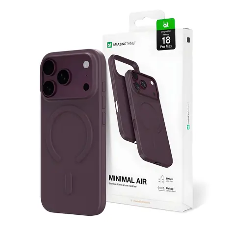 AmazingThing Minimal Air fialová / Kryt / Apple iPhone 18 Pro Max / MagSafe