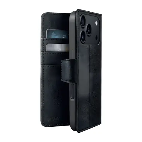 SBS Wallet Classic Mag černá / Pouzdro / peněženka a stojánek / MagSafe / pro Apple iPhone 18 Pro