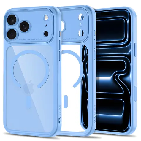 Tech-Protect MagPeak čirá modrá / Kryt / Apple iPhone 17 Pro Max, 18 Pro Max / MagSafe