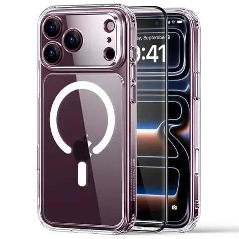 ESR Classic Hybrid MagSafe transparentní / Kryt / Apple iPhone 18 Pro Max/17 Pro Max / MagSafe