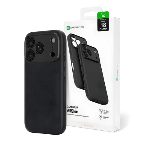 AmazingThing Glamour AllSkin iPhone 18 Pro Max černá / Kryt / Ochrana kamery / MagSafe kompatibilní
