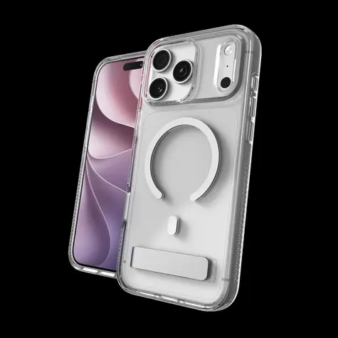 ZAGG Crystal Palace Snap Kickstand průhledná / Kryt / Apple iPhone 18 Pro Max, iPhone 17 Pro Max / MagSafe / Stojánek