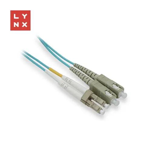 Lynx patch kabel LC/SC / Optický patch kabel / Multimode / OM3 / 50/125 µm / Duplex / 10 m