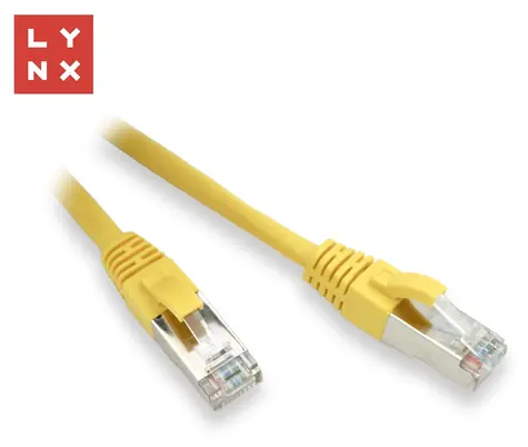 LYNX patch kabel Cat5e FTP žlutý / Patch kabel / 5 m / CCA