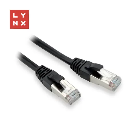 Lynx FTP patch kabel černý / Patch kabel / Cat5e / RJ45-RJ45 / 5 m / PVC