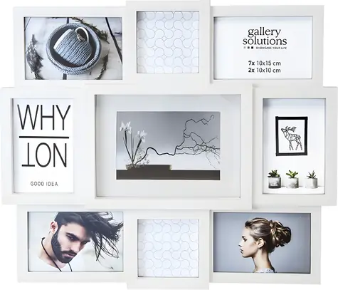 NIELSEN DESIGN Kolážový rámeček Why Not bílý 8999333 / Pryskyřice