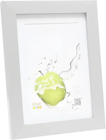 Deknudt S66KD1 P1 stříbrná / Rámeček / Dřevěný / 13x18 cm / S paspartou