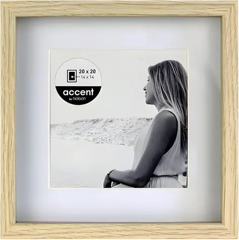 Nielsen Design Aura 1115002 dub / Rámeček / Dřevo / 20x20 cm / s paspartou
