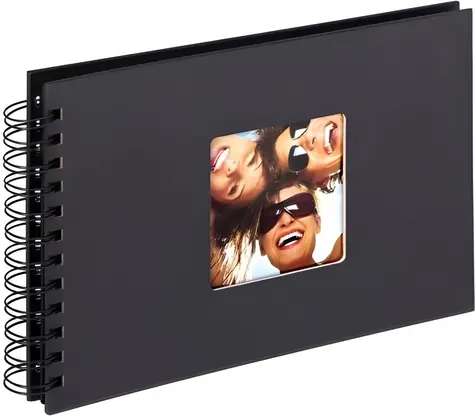 Walther Fun SA109B černá / Fotoalbum / spirálová vazba / 23x17 cm / 40 černých stran