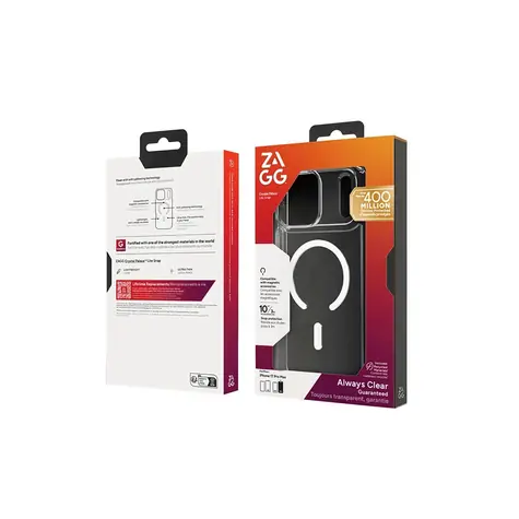 ZAGG Crystal Palace Snap průhledná / Kryt / Apple iPhone 18 Pro, iPhone 17 Pro / MagSafe / Grafen