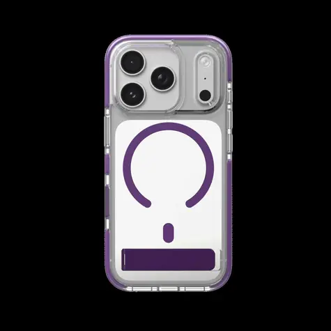 ZAGG Santa Cruz Snap Fialová pro Apple iPhone 17/18 Pro / Zadní kryt / MagSafe / Stojánek / Grafen