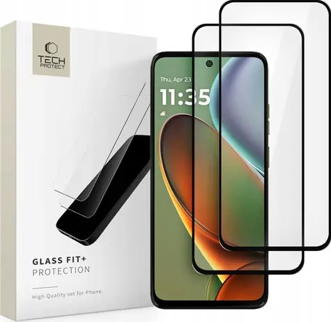 Tech-Protect Glass Fit+ černá / Tvrzené sklo / Motorola Moto G15/G15 Power/G05/E15 / 2 ks