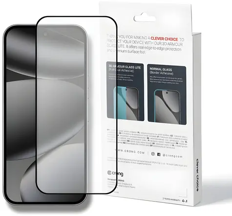 Crong 3D Armour Glass Lite pro Google Pixel 9 Pro XL/10 Pro XL / Ochranné sklo / Tvrzené