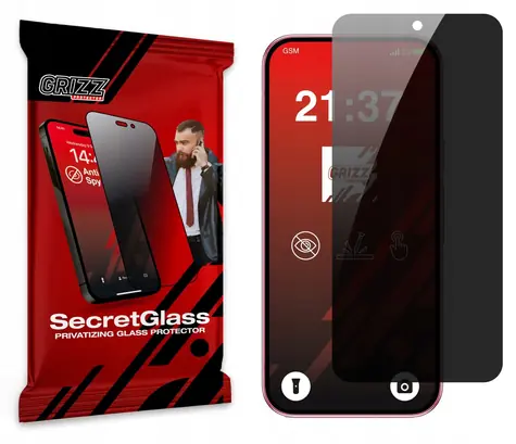 GrizzGlass SecretGlass pro Google Pixel 9a / Ochranné sklo / Privátní filtr