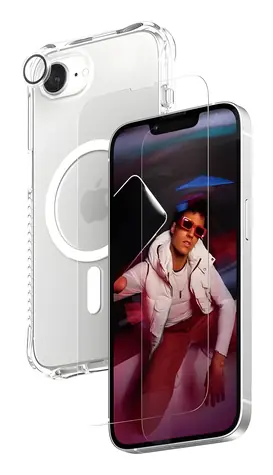 PanzerGlass CARE Fashion 3-in-1 iPhone 17e/16e / Ochranná sada / TPU / Průhledná