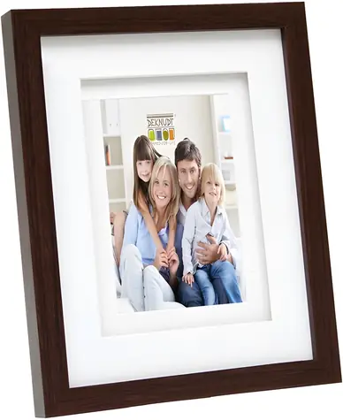 Deknudt S65KQ1 15x20 cm hnědá / Rámeček / Dřevo / s dvojitou paspartou