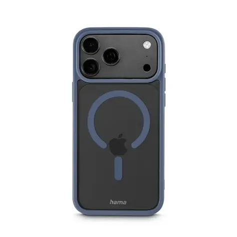 Hama Frame Protect kryt průhledná/modrá / Kryt / Apple iPhone 17 Pro Max/18 Pro Max / magnetický