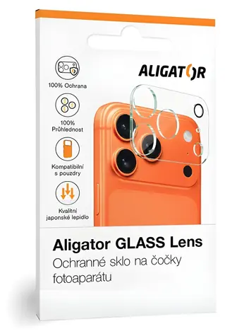 Aligator GLASS LENS iPhone 16, 16 Plus, 17 / Ochranné sklo na čočky fotoaparátu