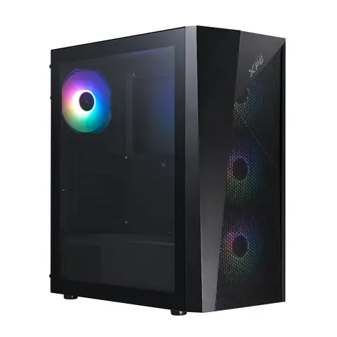 ADATA XPG LANDER 500 černá / Skříň / Midi Tower / ATX / 4x 120mm ARGB / tvrzené sklo / bez zdroje