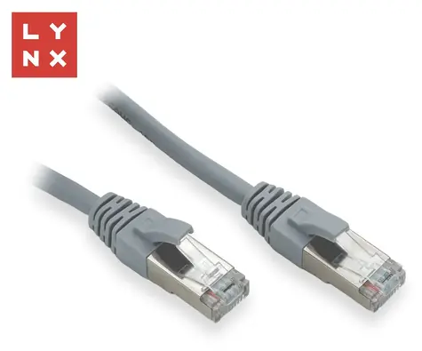 LYNX FTP patch kabel Cat5e šedý / Patch kabel / FTP / Cat5e / 10 m