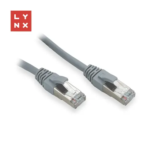 Lynx FTP patch kabel Cat5e 3 m šedý / Patch kabel / RJ45 / CCA