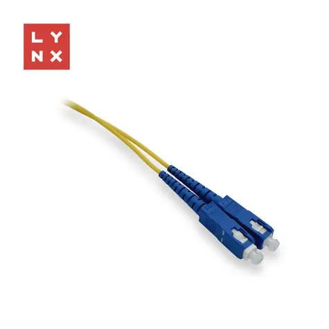 Lynx SC/SC 1 m žlutá / Optický patch kabel / Duplex / Singlemode 9/125 µm / OS2