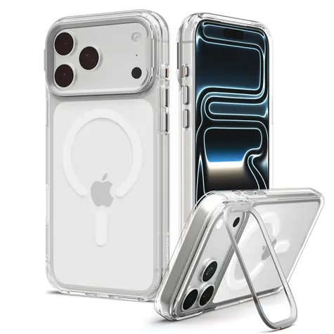 Spigen Ultra Hybrid Optik S MagSafe clear silver / Ochranný kryt / Apple iPhone 18 Pro/17 Pro / MagSafe