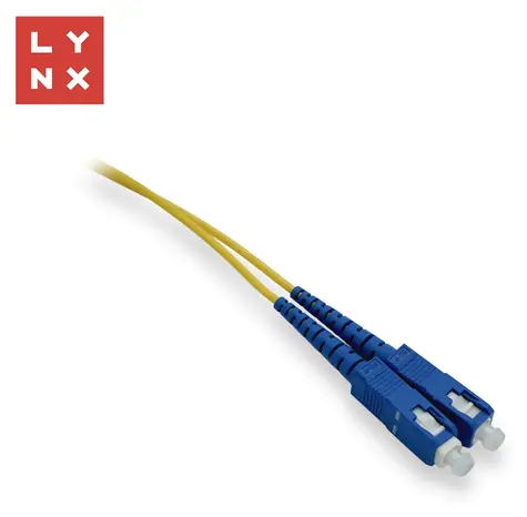 Lynx optický patch kabel SC/SC / Optický patch kabel / Singlemode 9/125 µm / Duplexní / 2 m / OS2