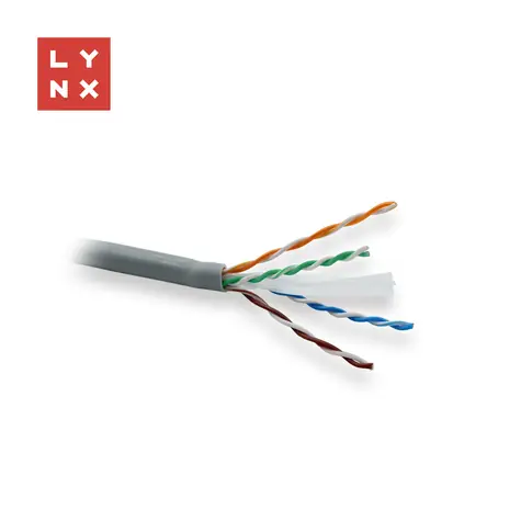 LYNX UTP kabel Cat6 vnitřní šedá / Síťový kabel / 305 m / drát / LSOH