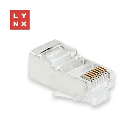 LYNX konektor RJ45 STP / Konektor / Cat5e / pozlacení 50µ / 100 ks